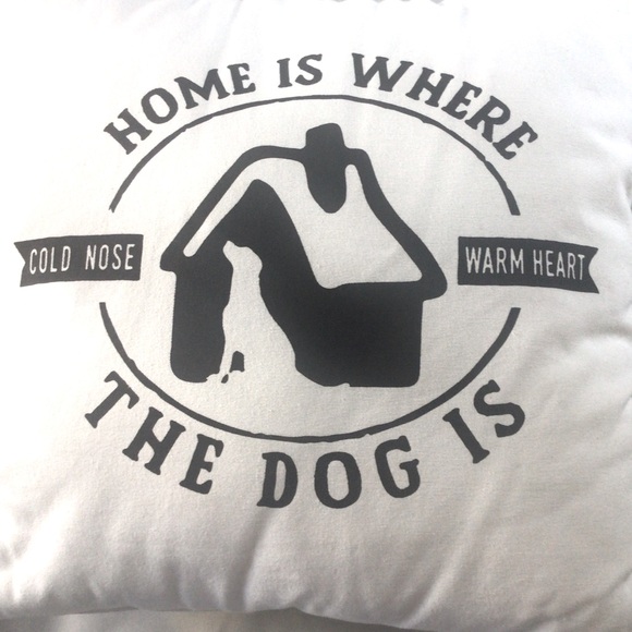 ‼️MOVING‼️ Throw Pillow with Dog House Design. 16” X 16”. Great condition. - Picture 2 of 4